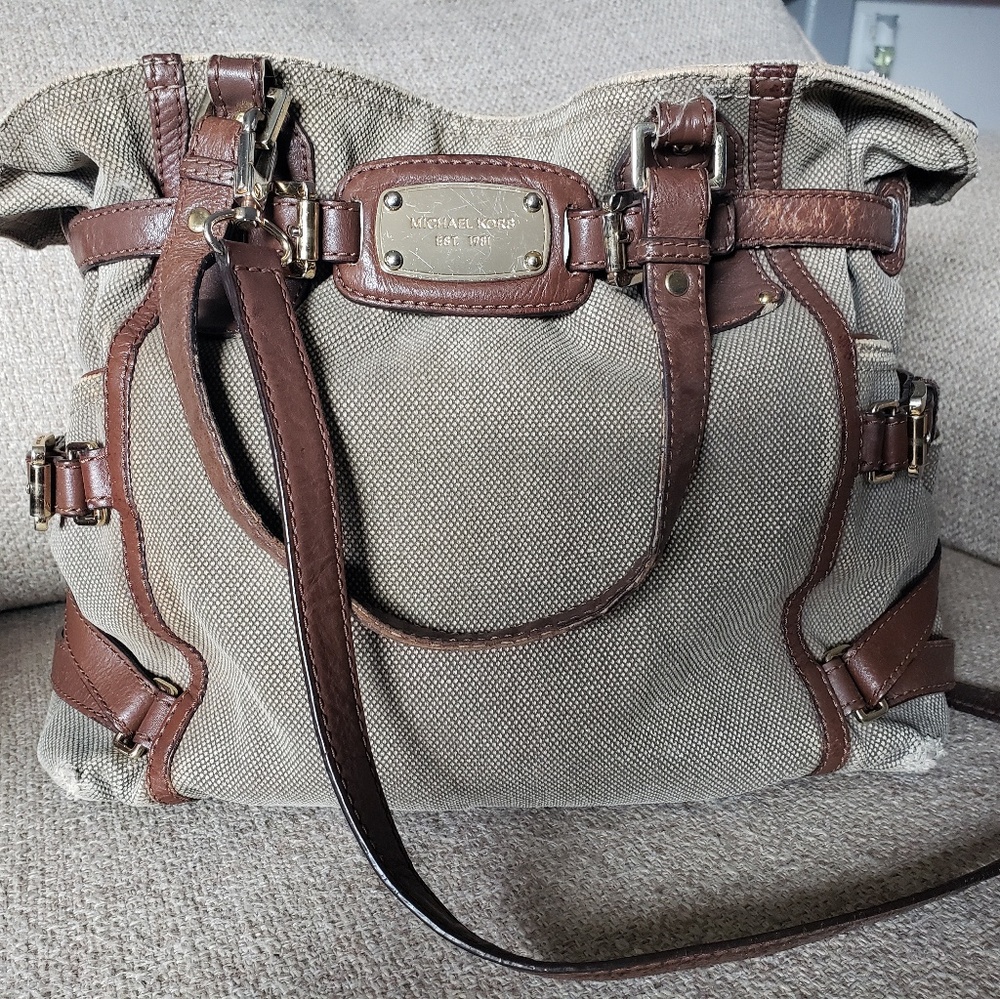 Michael Kors Hemp/Leather Gansevoort Handbag